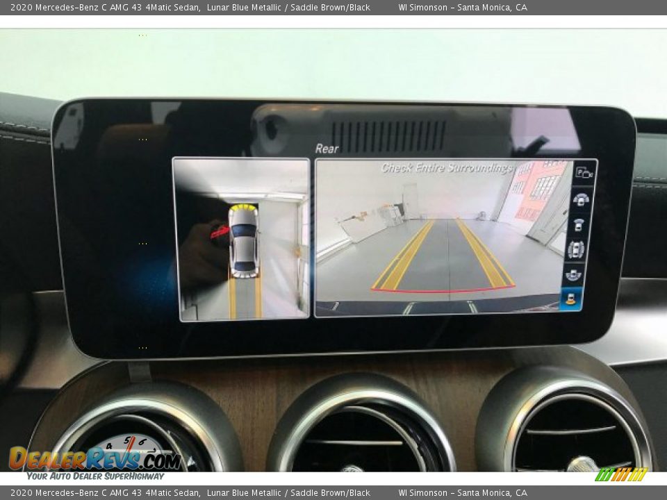 2020 Mercedes-Benz C AMG 43 4Matic Sedan Lunar Blue Metallic / Saddle Brown/Black Photo #21
