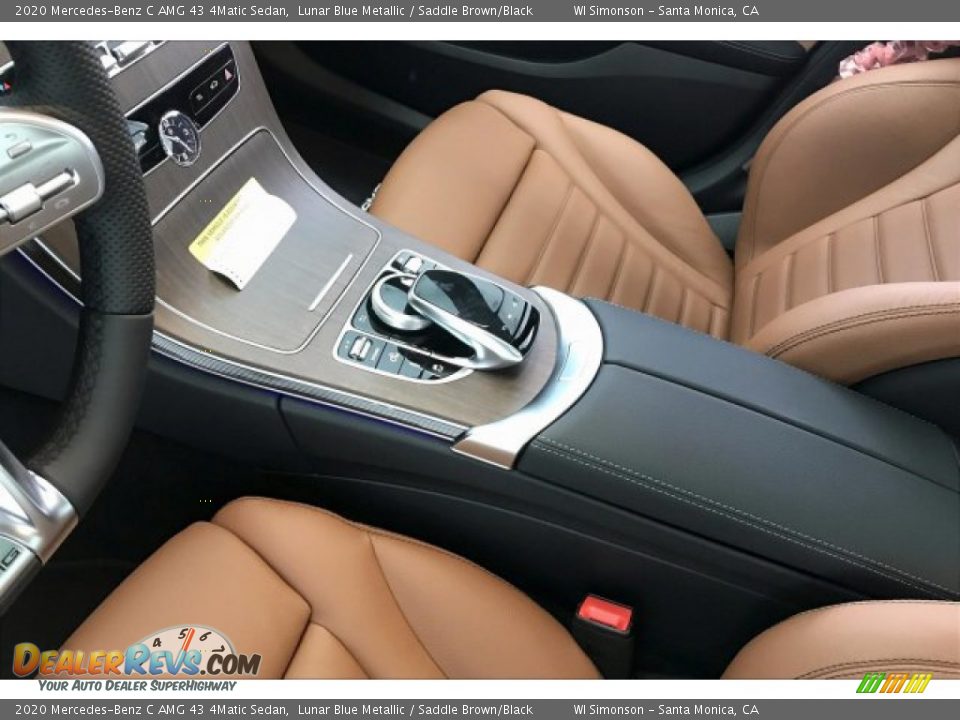 2020 Mercedes-Benz C AMG 43 4Matic Sedan Lunar Blue Metallic / Saddle Brown/Black Photo #23
