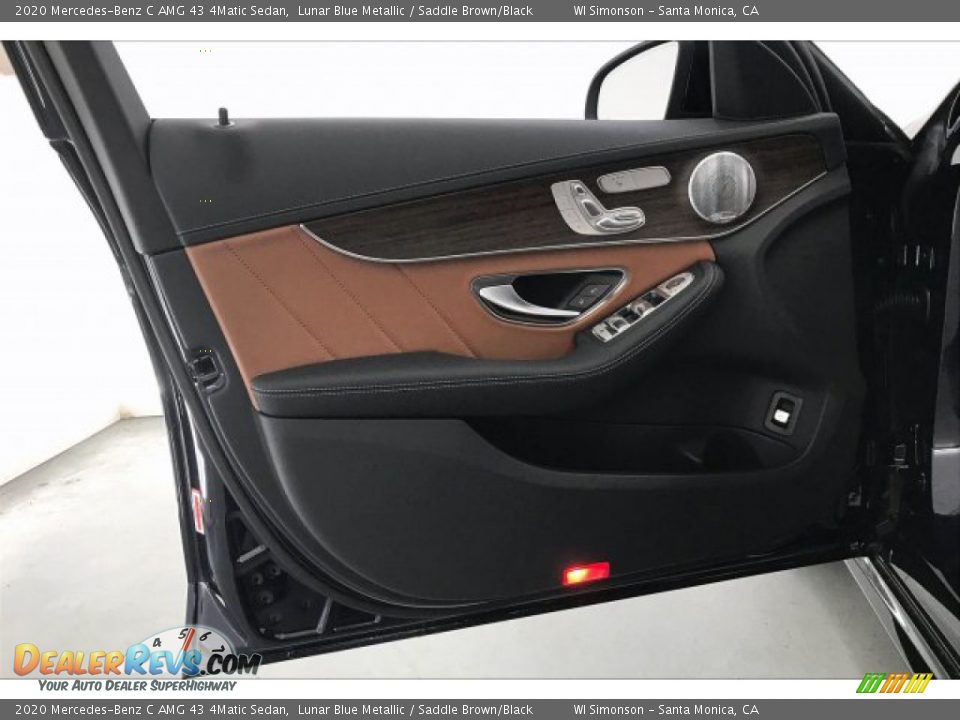 2020 Mercedes-Benz C AMG 43 4Matic Sedan Lunar Blue Metallic / Saddle Brown/Black Photo #25