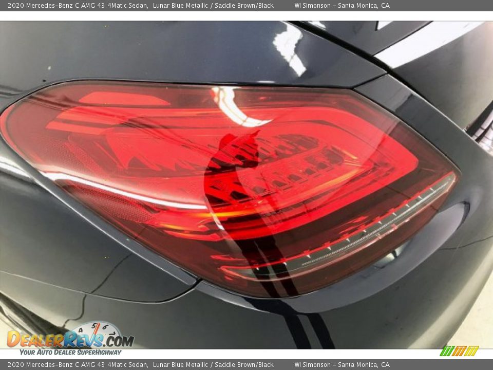 2020 Mercedes-Benz C AMG 43 4Matic Sedan Lunar Blue Metallic / Saddle Brown/Black Photo #26