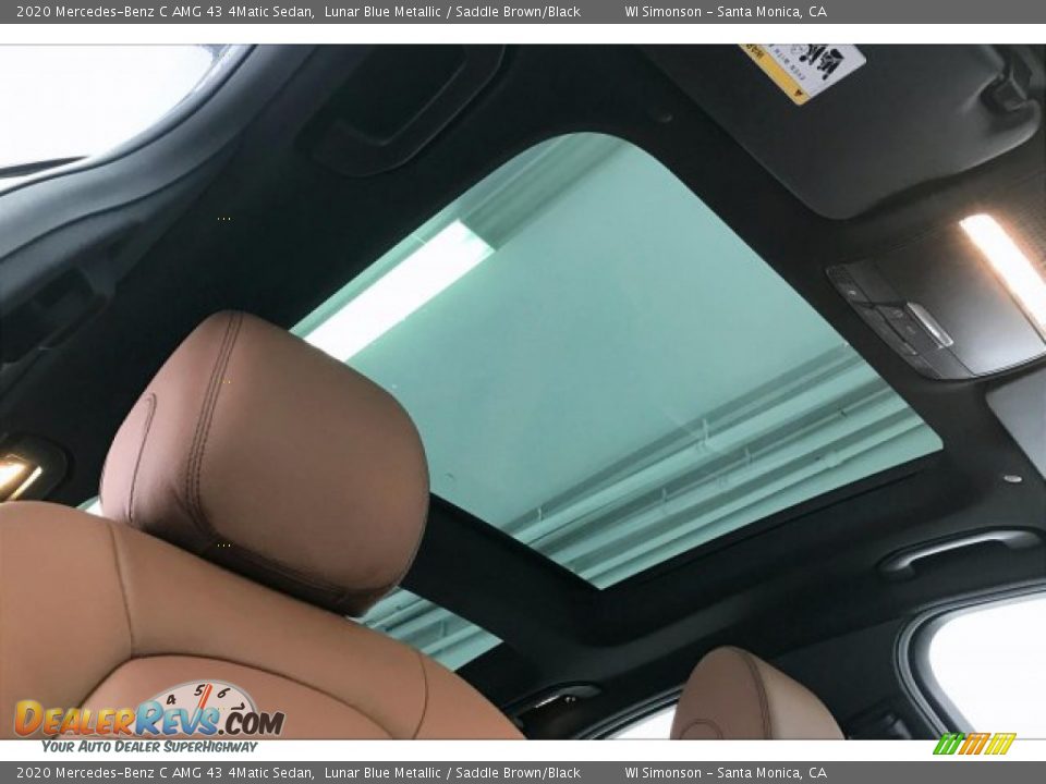 2020 Mercedes-Benz C AMG 43 4Matic Sedan Lunar Blue Metallic / Saddle Brown/Black Photo #29