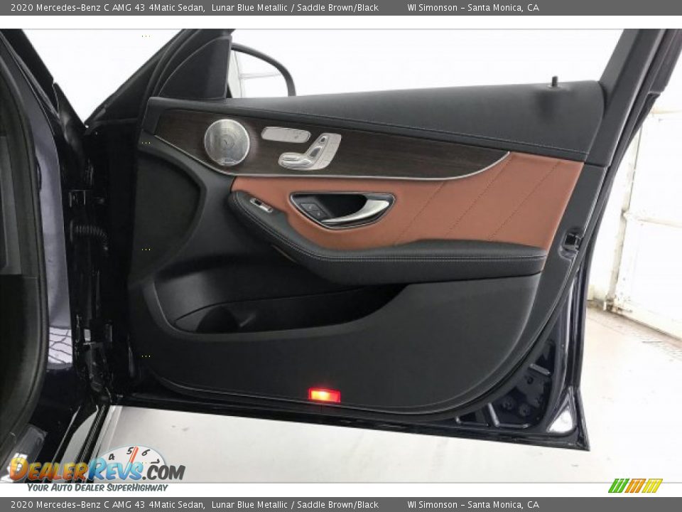 2020 Mercedes-Benz C AMG 43 4Matic Sedan Lunar Blue Metallic / Saddle Brown/Black Photo #30
