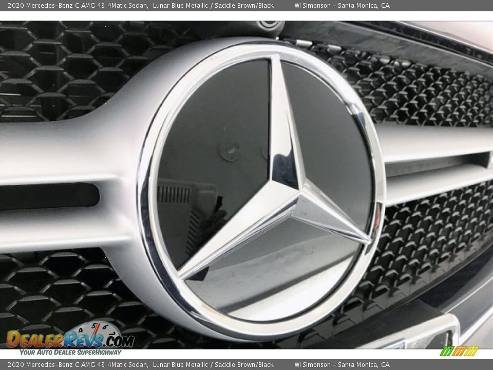 2020 Mercedes-Benz C AMG 43 4Matic Sedan Lunar Blue Metallic / Saddle Brown/Black Photo #33