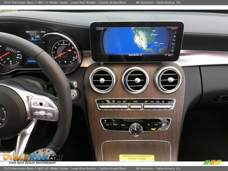 2020 Mercedes-Benz C AMG 43 4Matic Sedan Lunar Blue Metallic / Saddle Brown/Black Photo #5