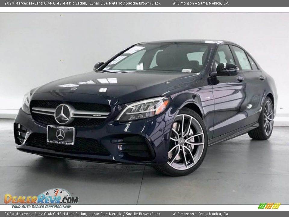 Front 3/4 View of 2020 Mercedes-Benz C AMG 43 4Matic Sedan Photo #12