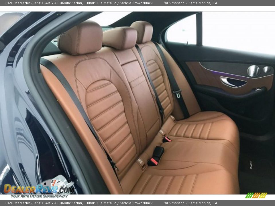Rear Seat of 2020 Mercedes-Benz C AMG 43 4Matic Sedan Photo #13