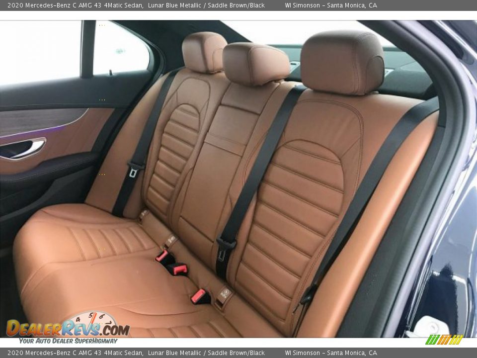 Rear Seat of 2020 Mercedes-Benz C AMG 43 4Matic Sedan Photo #15