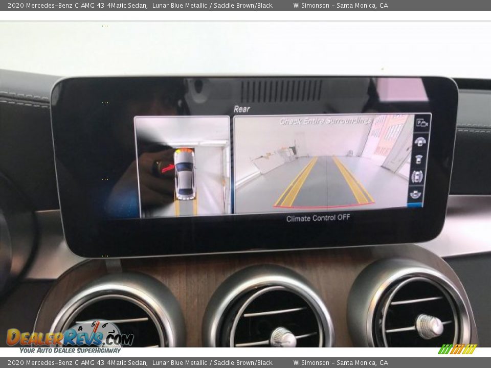 2020 Mercedes-Benz C AMG 43 4Matic Sedan Lunar Blue Metallic / Saddle Brown/Black Photo #21
