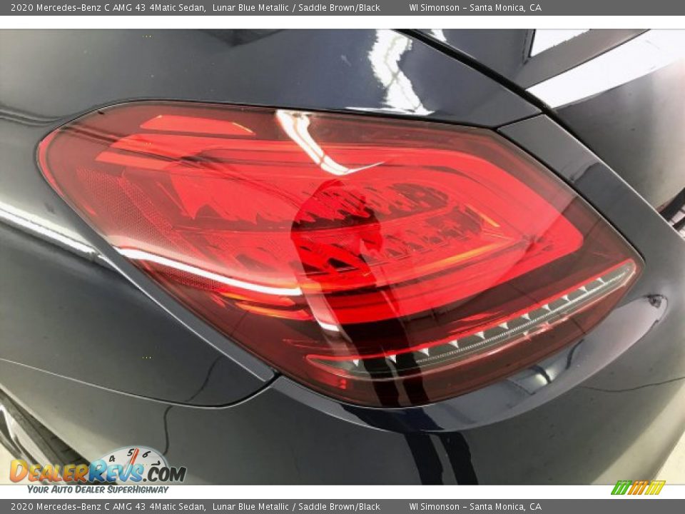 2020 Mercedes-Benz C AMG 43 4Matic Sedan Lunar Blue Metallic / Saddle Brown/Black Photo #26