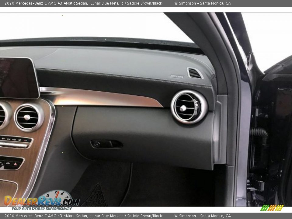 2020 Mercedes-Benz C AMG 43 4Matic Sedan Lunar Blue Metallic / Saddle Brown/Black Photo #28