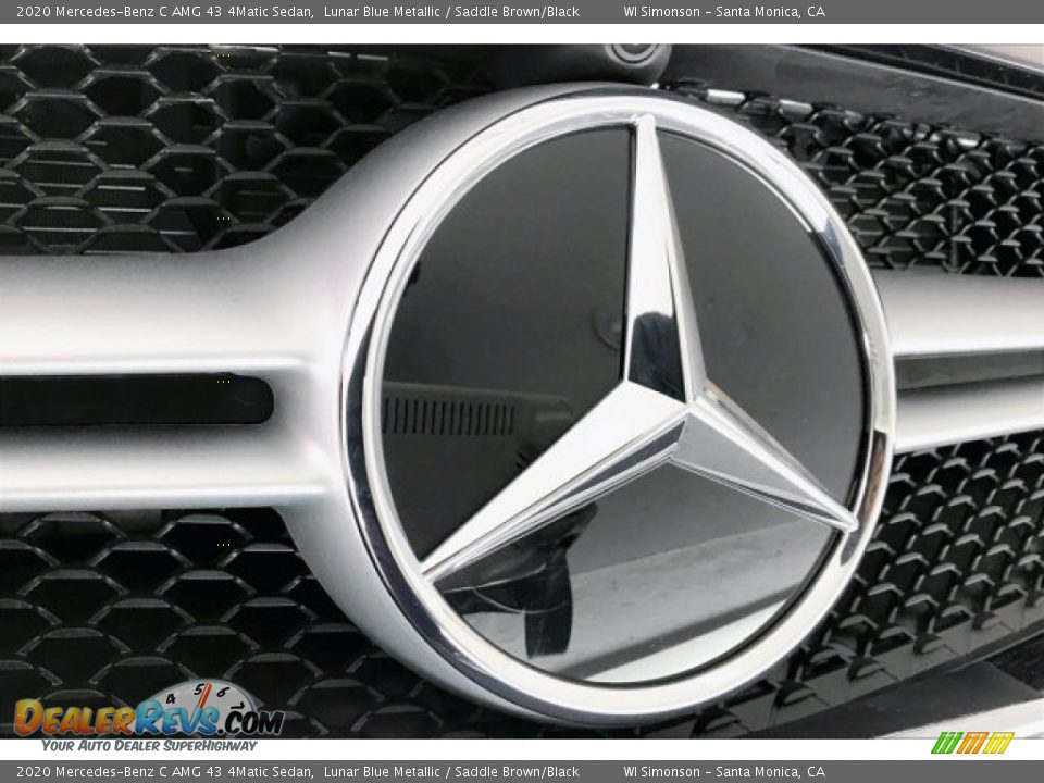 2020 Mercedes-Benz C AMG 43 4Matic Sedan Lunar Blue Metallic / Saddle Brown/Black Photo #33