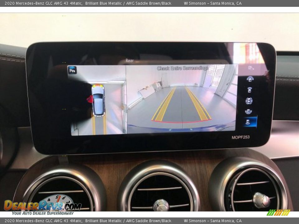 2020 Mercedes-Benz GLC AMG 43 4Matic Brilliant Blue Metallic / AMG Saddle Brown/Black Photo #21