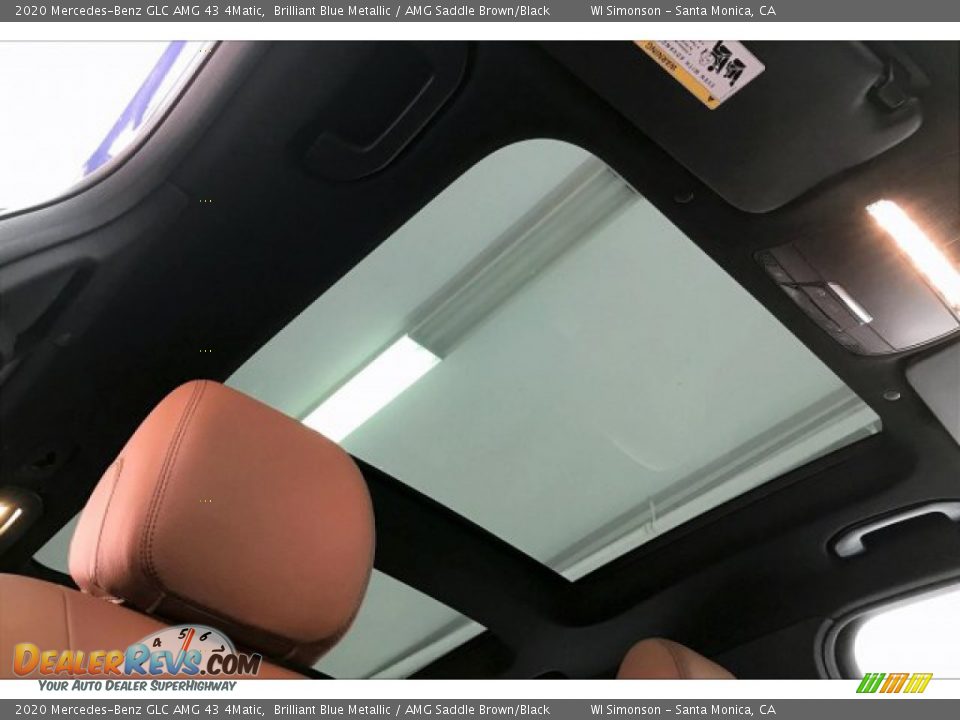 2020 Mercedes-Benz GLC AMG 43 4Matic Brilliant Blue Metallic / AMG Saddle Brown/Black Photo #29