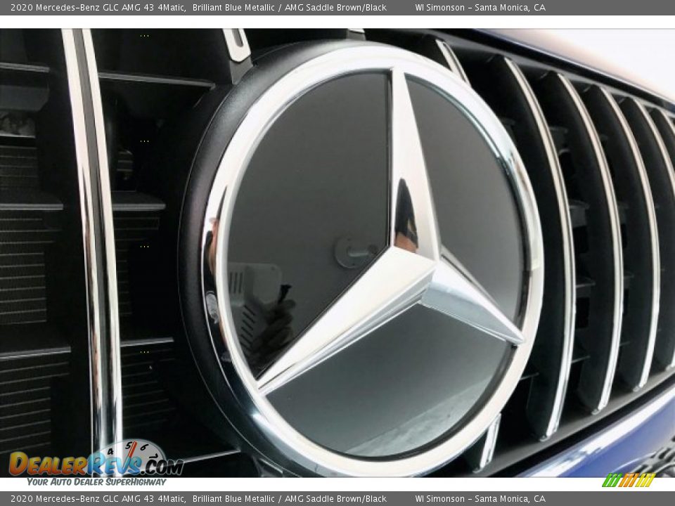 2020 Mercedes-Benz GLC AMG 43 4Matic Brilliant Blue Metallic / AMG Saddle Brown/Black Photo #33
