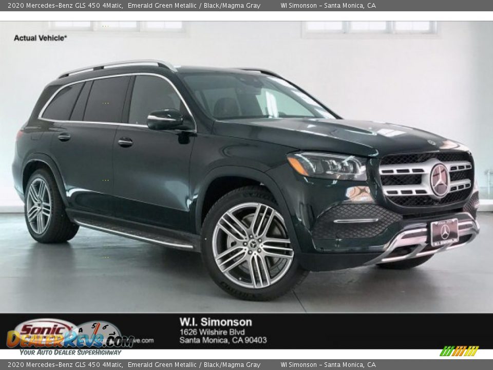 2020 Mercedes-Benz GLS 450 4Matic Emerald Green Metallic / Black/Magma Gray Photo #1