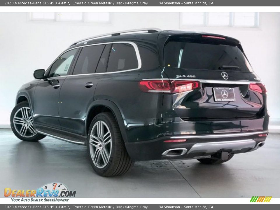 2020 Mercedes-Benz GLS 450 4Matic Emerald Green Metallic / Black/Magma Gray Photo #2