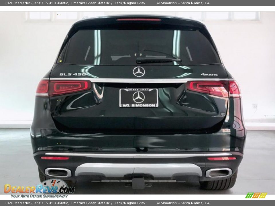 2020 Mercedes-Benz GLS 450 4Matic Emerald Green Metallic / Black/Magma Gray Photo #3