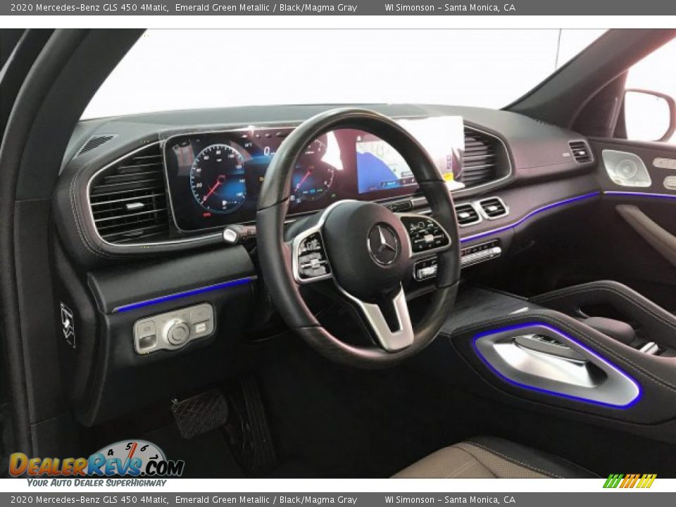 2020 Mercedes-Benz GLS 450 4Matic Emerald Green Metallic / Black/Magma Gray Photo #4