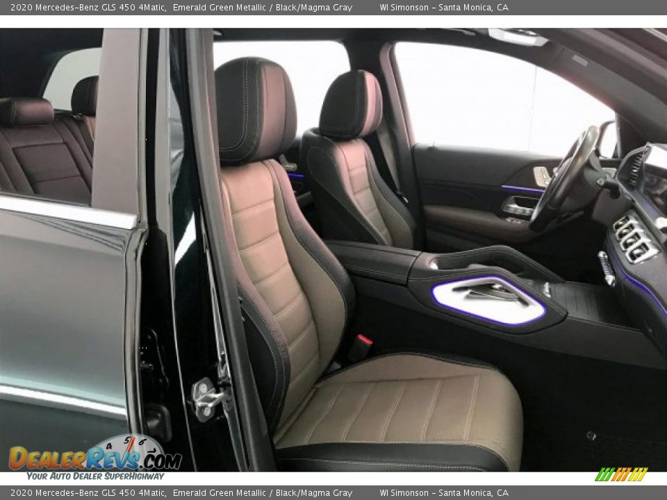 2020 Mercedes-Benz GLS 450 4Matic Emerald Green Metallic / Black/Magma Gray Photo #5