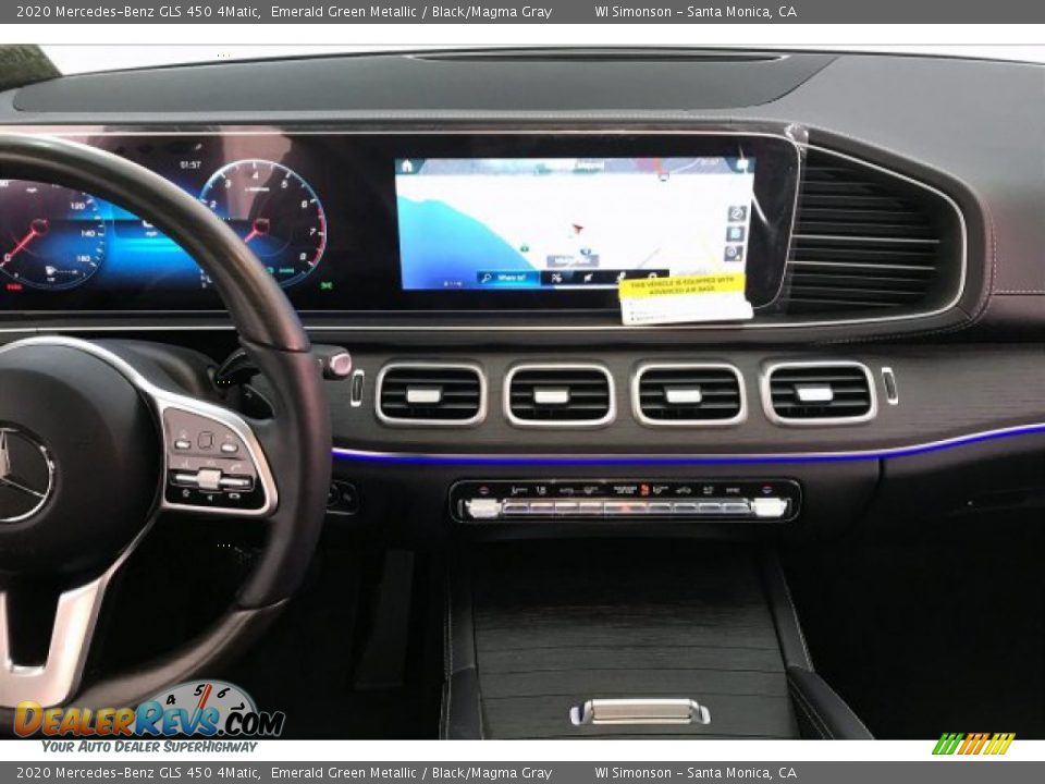2020 Mercedes-Benz GLS 450 4Matic Emerald Green Metallic / Black/Magma Gray Photo #6