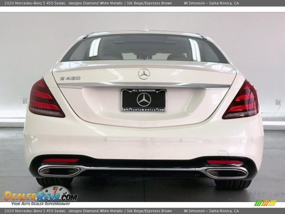 2020 Mercedes-Benz S 450 Sedan designo Diamond White Metallic / Silk Beige/Espresso Brown Photo #3