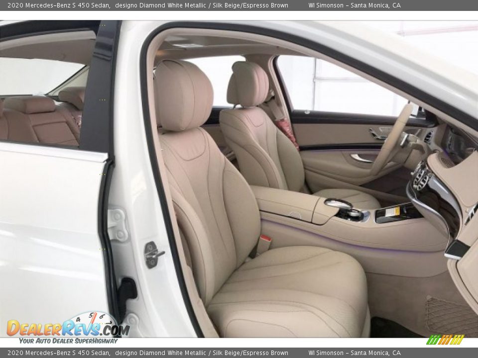 2020 Mercedes-Benz S 450 Sedan designo Diamond White Metallic / Silk Beige/Espresso Brown Photo #5