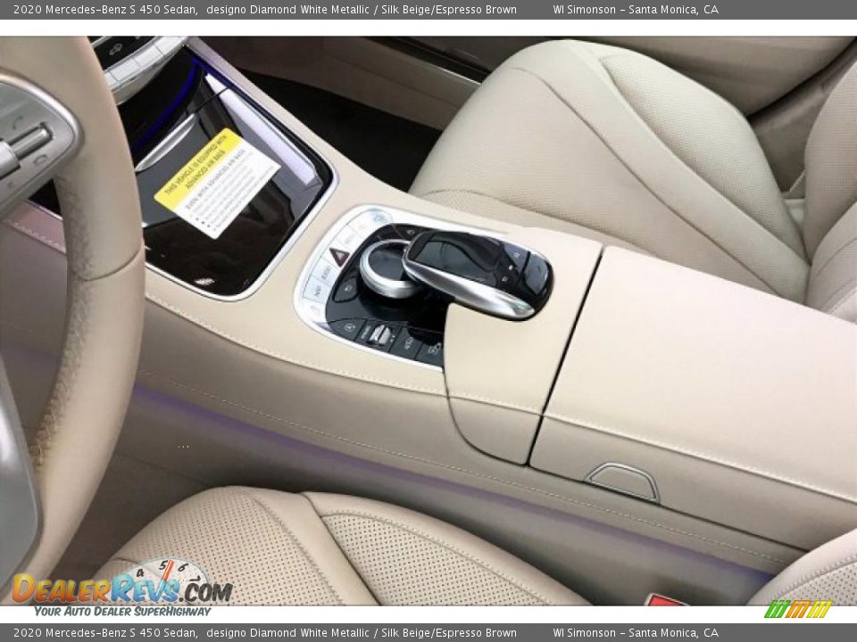 2020 Mercedes-Benz S 450 Sedan designo Diamond White Metallic / Silk Beige/Espresso Brown Photo #7