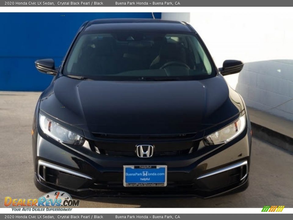 2020 Honda Civic LX Sedan Crystal Black Pearl / Black Photo #3