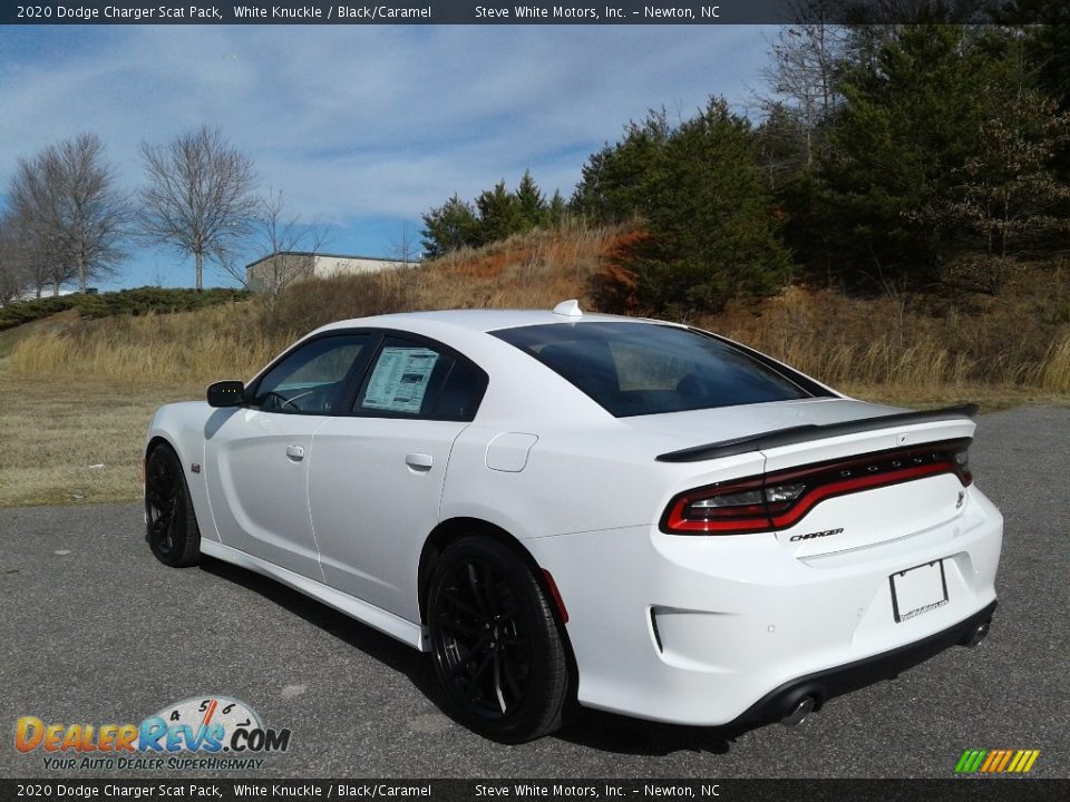 2020 Dodge Charger Scat Pack White Knuckle / Black/Caramel Photo #8