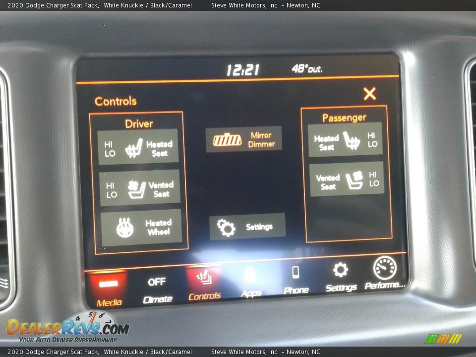 2020 Dodge Charger Scat Pack White Knuckle / Black/Caramel Photo #22