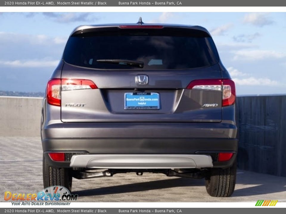 2020 Honda Pilot EX-L AWD Modern Steel Metallic / Black Photo #6