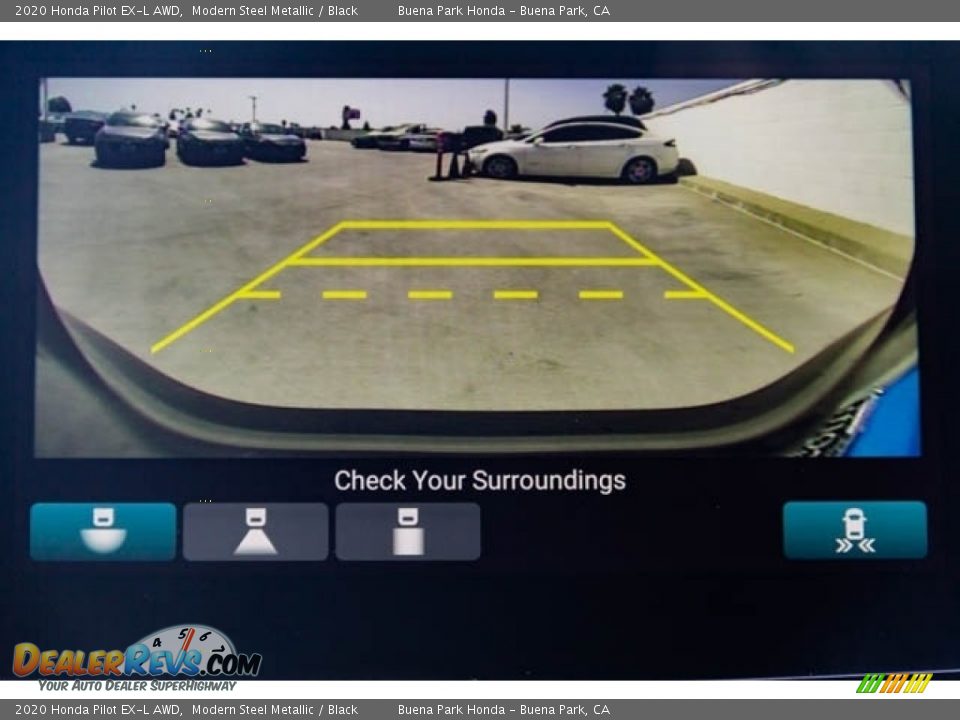 2020 Honda Pilot EX-L AWD Modern Steel Metallic / Black Photo #15