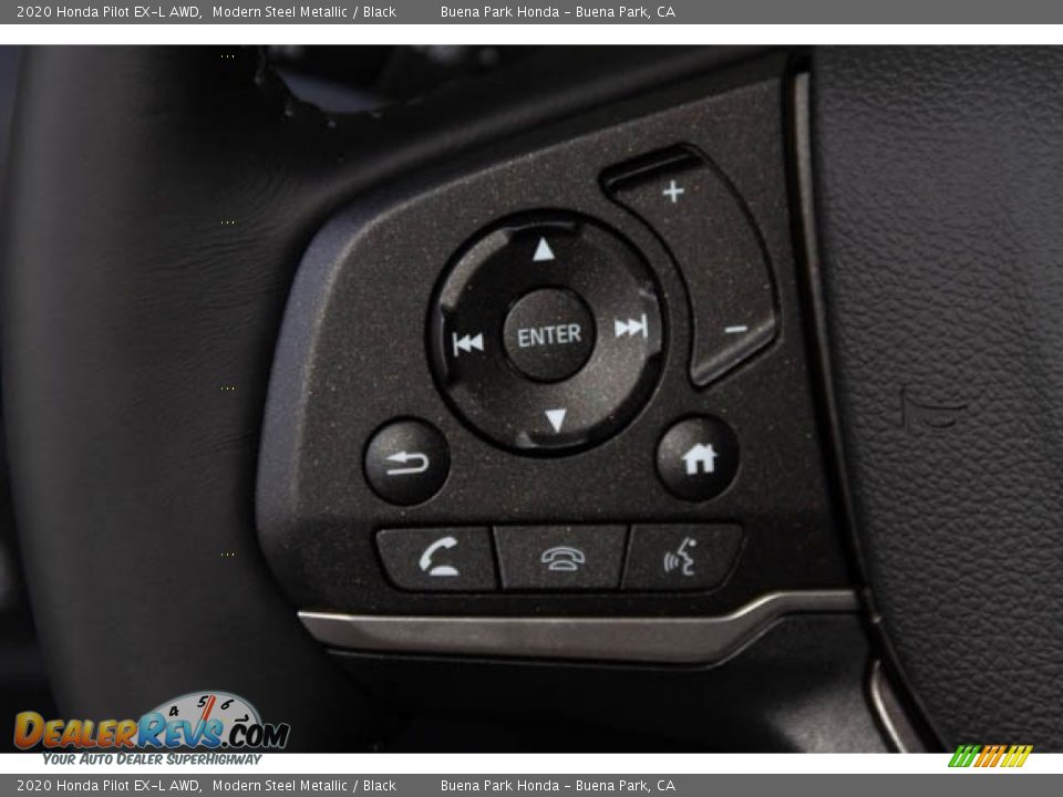 2020 Honda Pilot EX-L AWD Modern Steel Metallic / Black Photo #21