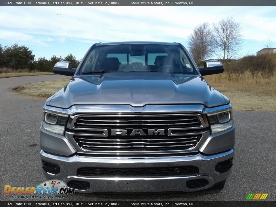 2020 Ram 1500 Laramie Quad Cab 4x4 Billet Silver Metallic / Black Photo #3