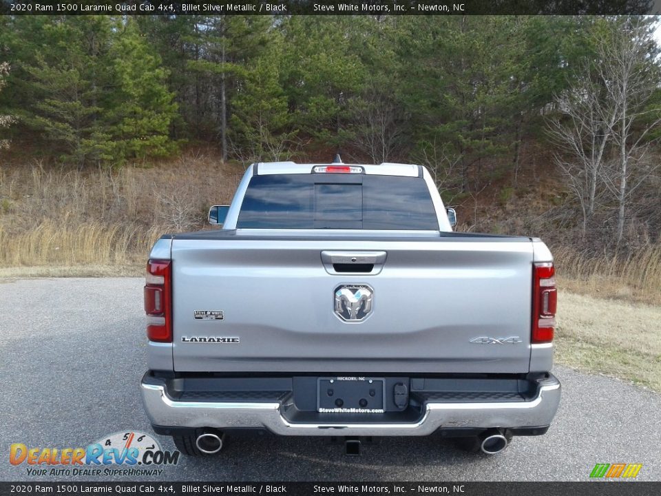 2020 Ram 1500 Laramie Quad Cab 4x4 Billet Silver Metallic / Black Photo #8
