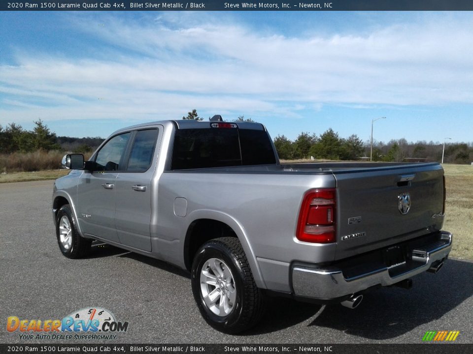 2020 Ram 1500 Laramie Quad Cab 4x4 Billet Silver Metallic / Black Photo #9