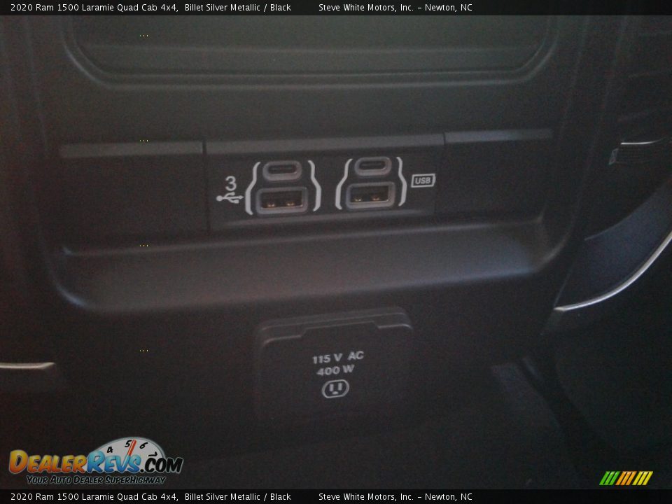 2020 Ram 1500 Laramie Quad Cab 4x4 Billet Silver Metallic / Black Photo #16