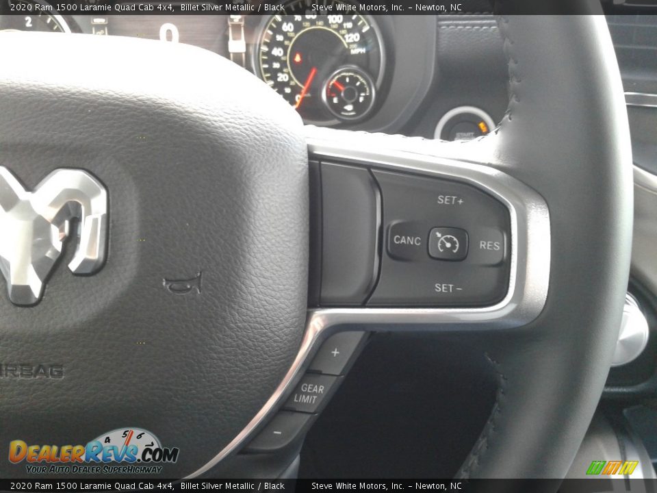 2020 Ram 1500 Laramie Quad Cab 4x4 Billet Silver Metallic / Black Photo #24