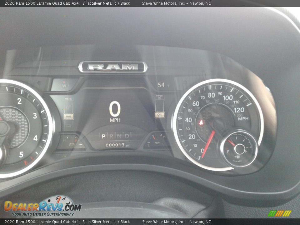 2020 Ram 1500 Laramie Quad Cab 4x4 Billet Silver Metallic / Black Photo #25