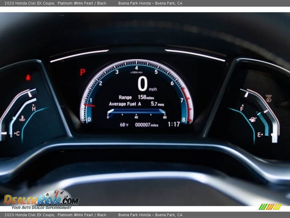 2020 Honda Civic EX Coupe Gauges Photo #20