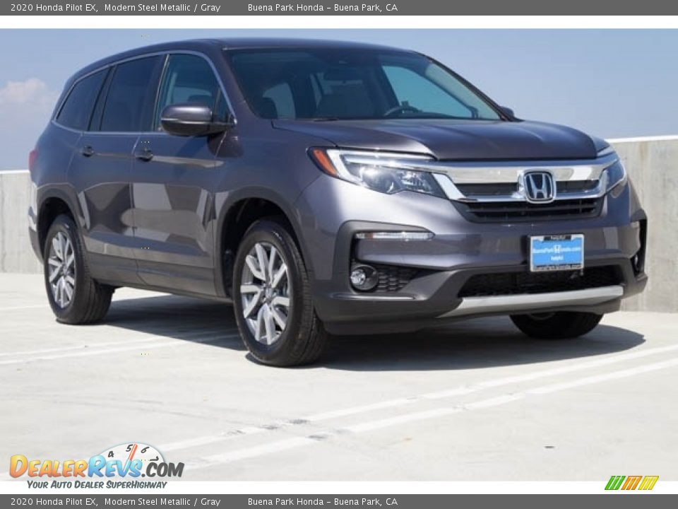 2020 Honda Pilot EX Modern Steel Metallic / Gray Photo #1