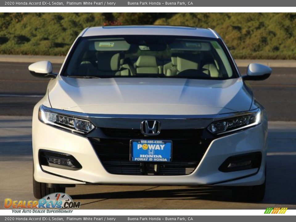 2020 Honda Accord EX-L Sedan Platinum White Pearl / Ivory Photo #4