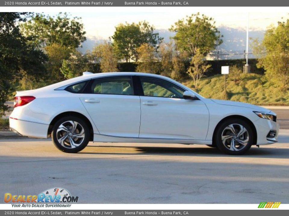 2020 Honda Accord EX-L Sedan Platinum White Pearl / Ivory Photo #5