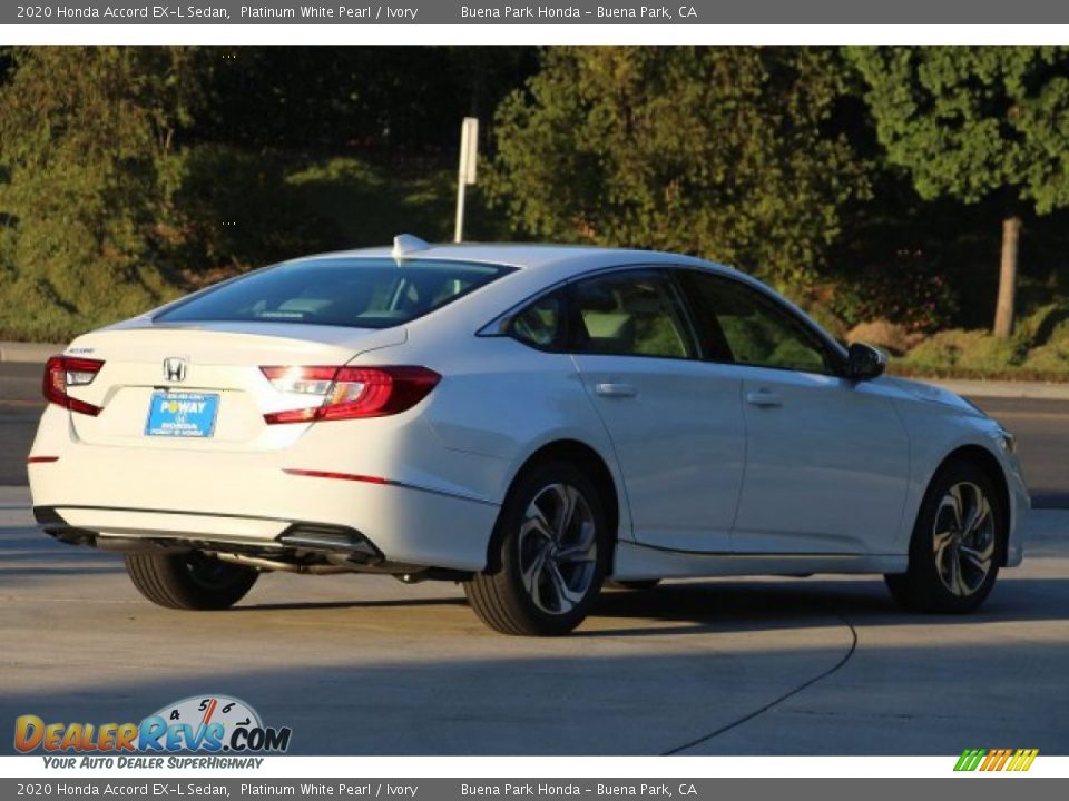2020 Honda Accord EX-L Sedan Platinum White Pearl / Ivory Photo #6