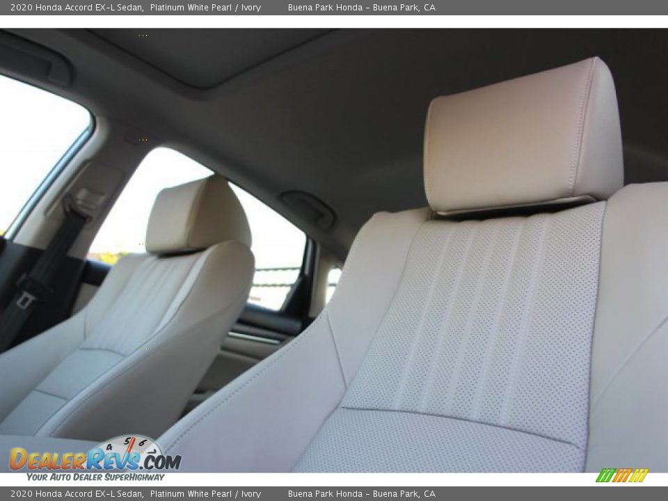 2020 Honda Accord EX-L Sedan Platinum White Pearl / Ivory Photo #9