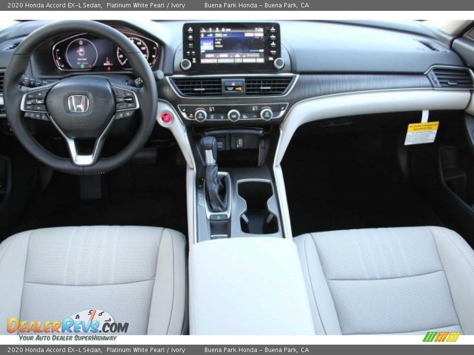 2020 Honda Accord EX-L Sedan Platinum White Pearl / Ivory Photo #11