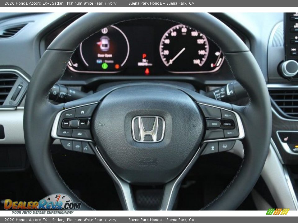 2020 Honda Accord EX-L Sedan Platinum White Pearl / Ivory Photo #15