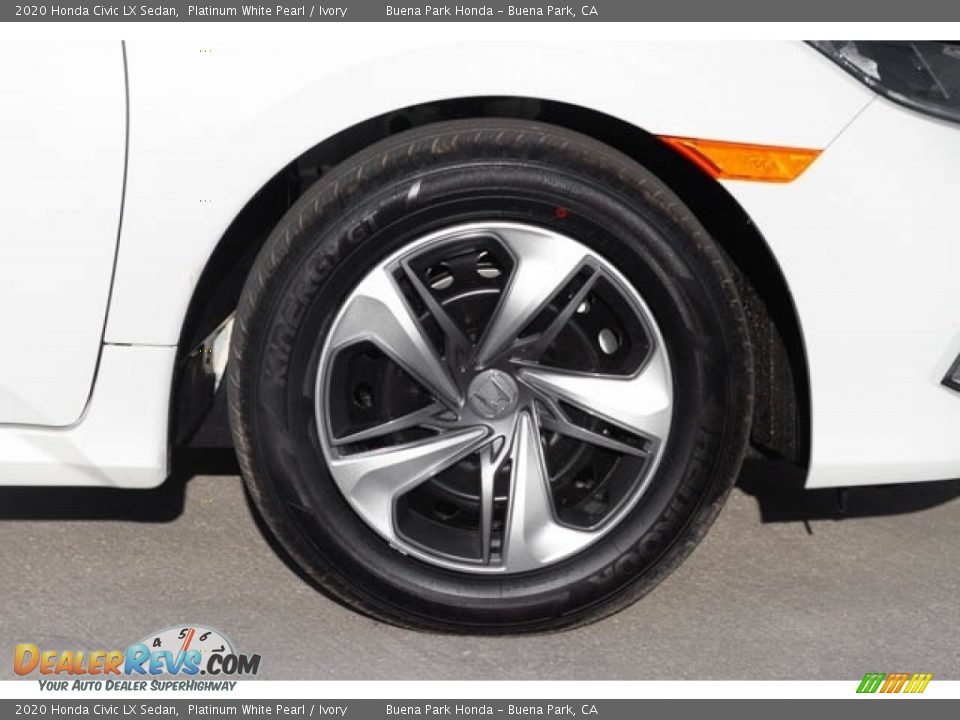 2020 Honda Civic LX Sedan Platinum White Pearl / Ivory Photo #12