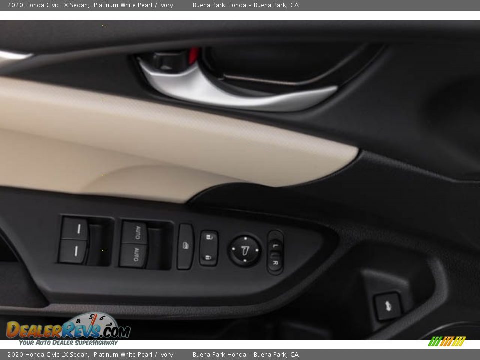 2020 Honda Civic LX Sedan Platinum White Pearl / Ivory Photo #33