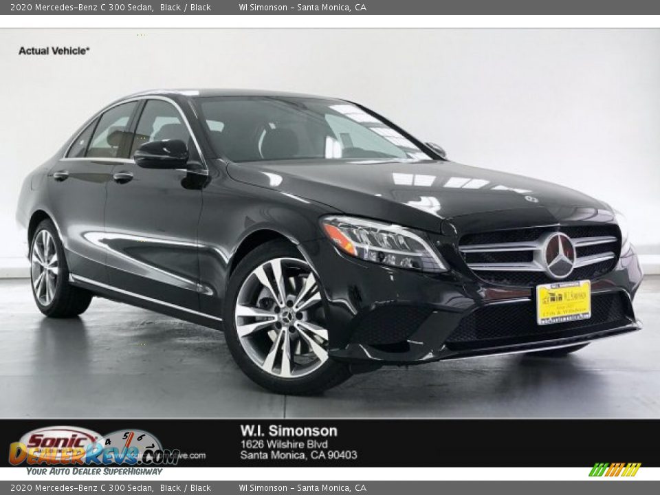 2020 Mercedes-Benz C 300 Sedan Black / Black Photo #1